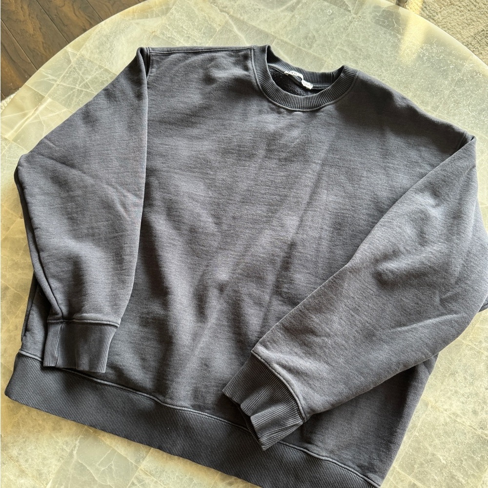 Zara Navy Blue Crewneck Sweater